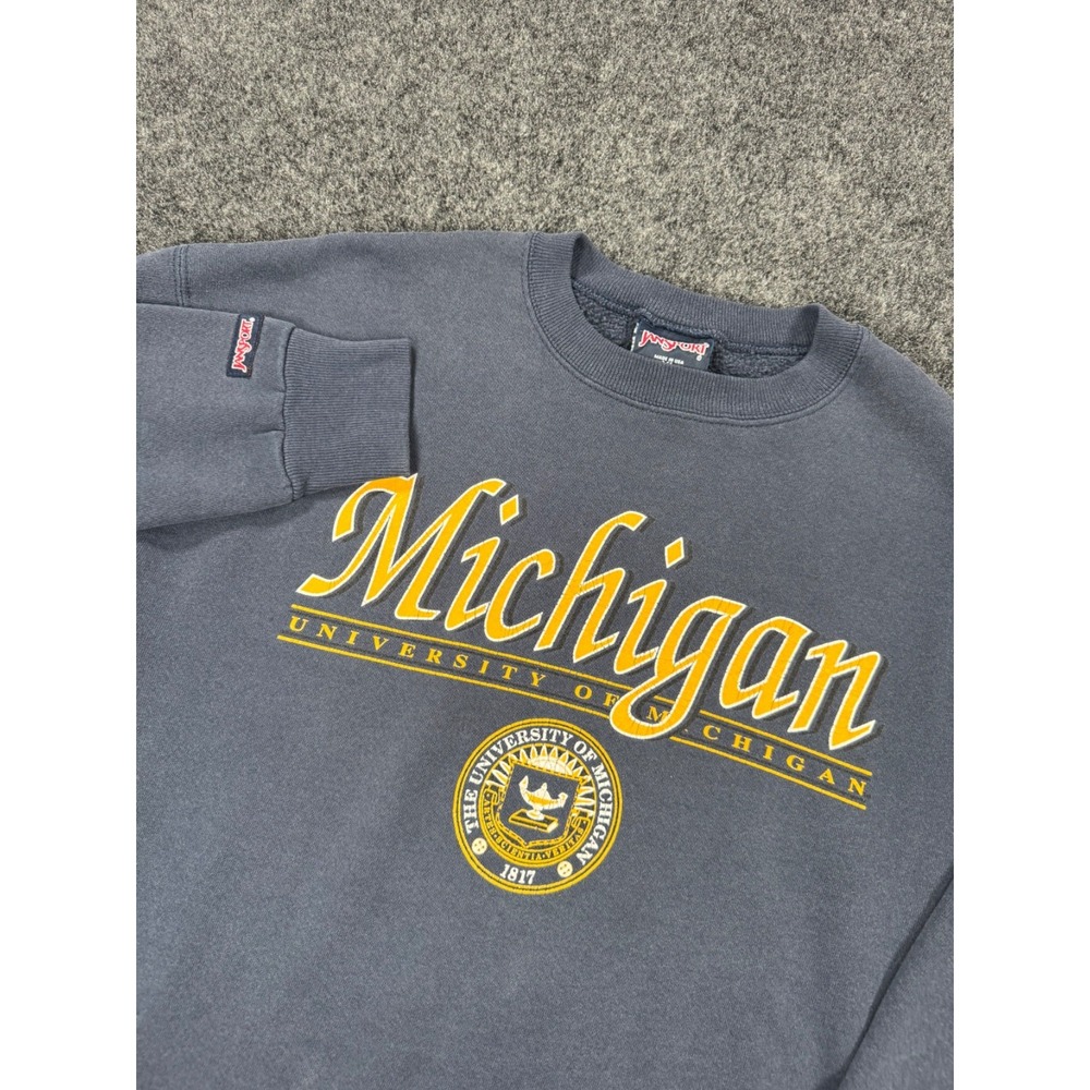 Vintage Michigan Wolverines JanSport Crewneck Sweatshirt XL USA Made University